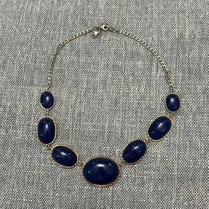 J Crew Royal Blue Preppy Statement Necklace